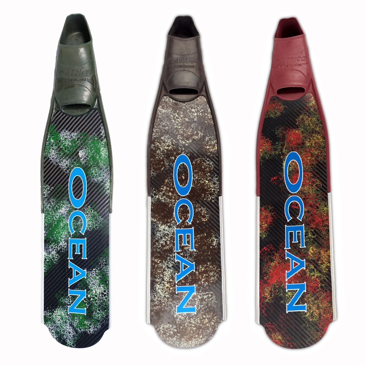 Ελαφρύ πέδιλο carbon υψηλής απόδοσης – Blue Green Πέδιλα Camo Carbon Ocean